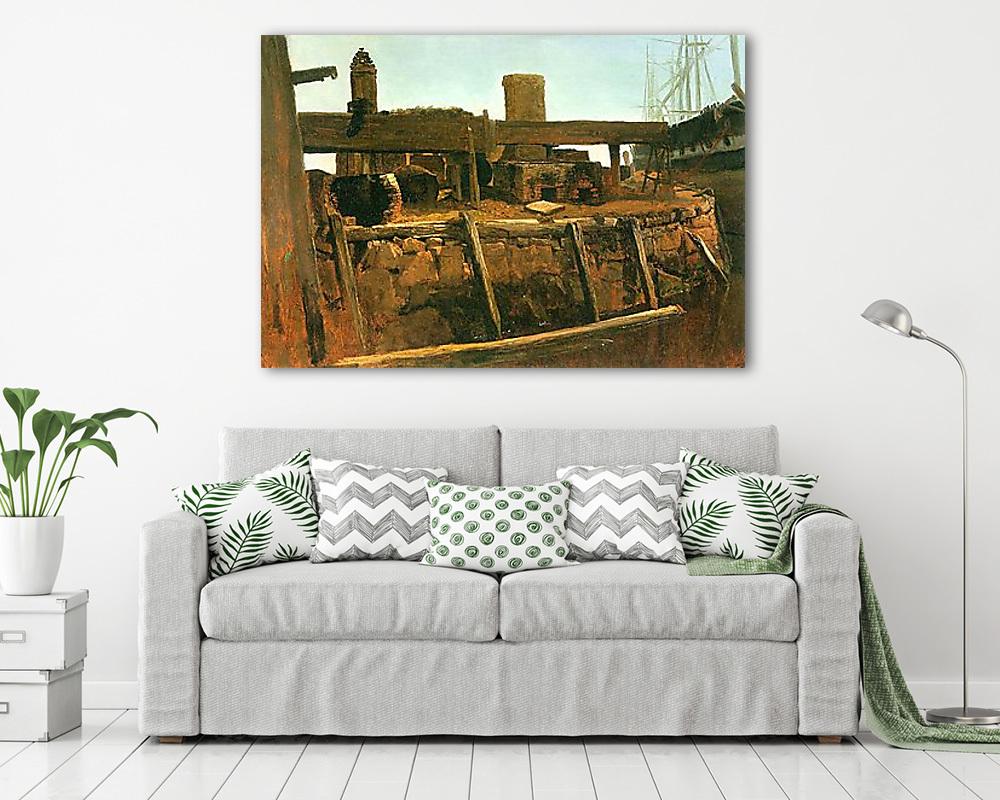 Hajó a kikötőben (fotótapéta) - vászonkép, falikép otthonra és irodába