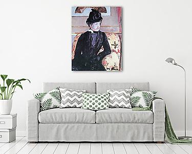 Fiatal nő feketében (vászonkép) - vászonkép, falikép otthonra és irodába