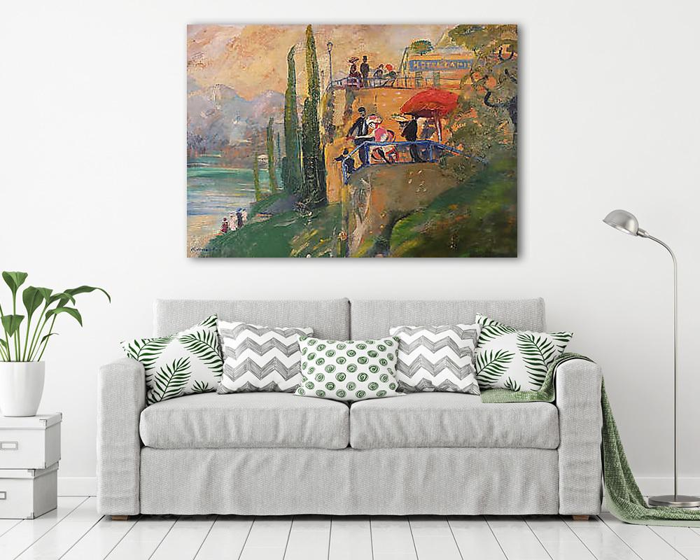 Cadenabbia - vászonkép, falikép vásárlás Cadenabbia (keretezett kép) - vászonkép, falikép otthonra és irodába