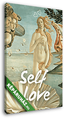Self love - Vénusz születése alapján (Barokk & Graffiti) - vászonkép 3D látványterv