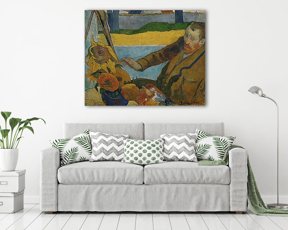 Van Gogh napraforgókat fest - vászonkép, falikép vásárlás Van Gogh napraforgókat fest (vászonkép) - vászonkép, falikép otthonra és irodába