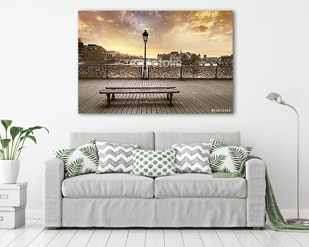 Pont des arts Paris (fotótapéta) - vászonkép, falikép otthonra és irodába