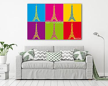 Eiffel Tower_Colors (vászonkép) - vászonkép, falikép otthonra és irodába