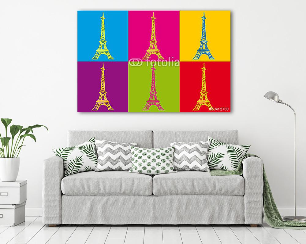 Eiffel Tower_Colors (vászonkép) - vászonkép, falikép otthonra és irodába