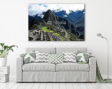 Machu Picchu, az ősi Inka város Andoknál, Peru (vászonkép) - vászonkép, falikép otthonra és irodába