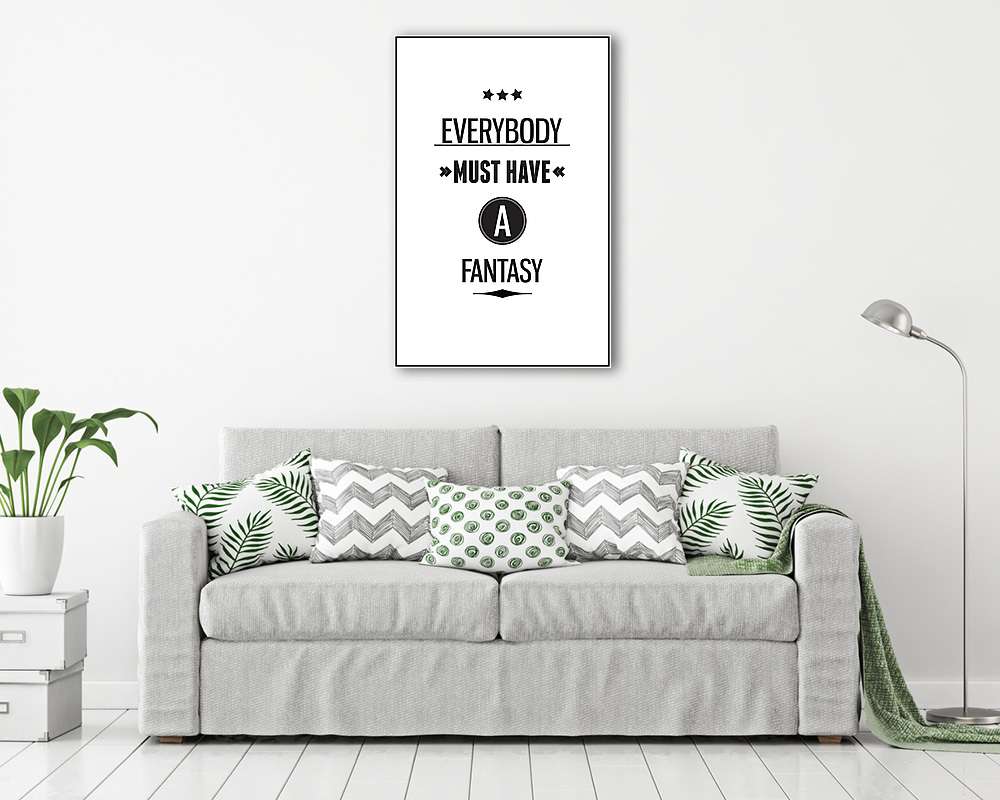 Vintage motivációs tipográfiai poszter az Inspirational számára (vászonkép) - vászonkép, falikép otthonra és irodába