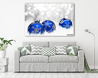 karácsonyi labda absztrakt háttérvilágítással (vászonkép) - vászonkép, falikép otthonra és irodába