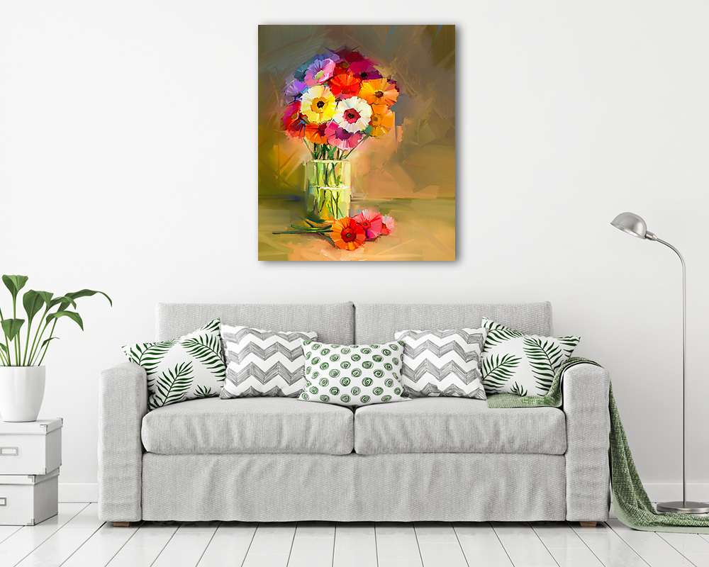 Kivonat olajfestmény tavaszi virágok. Csendélet a sárga - vászonkép, falikép vásárlás Kivonat olajfestmény tavaszi virágok. Csendélet a sárga (fotótapéta) - vászonkép, falikép otthonra és irodába