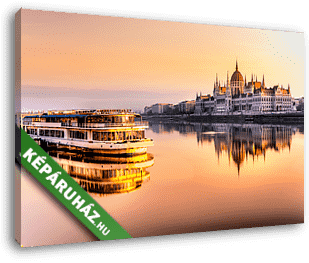Budapesti parlament napfelkelte, Magyarország - vászonkép 3D látványterv