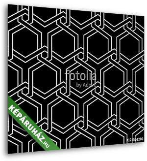 varrat nélküli geometriai minta - vászonkép 3D látványterv