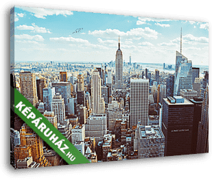New York City (helikoptertől kapott)  - vászonkép 3D látványterv