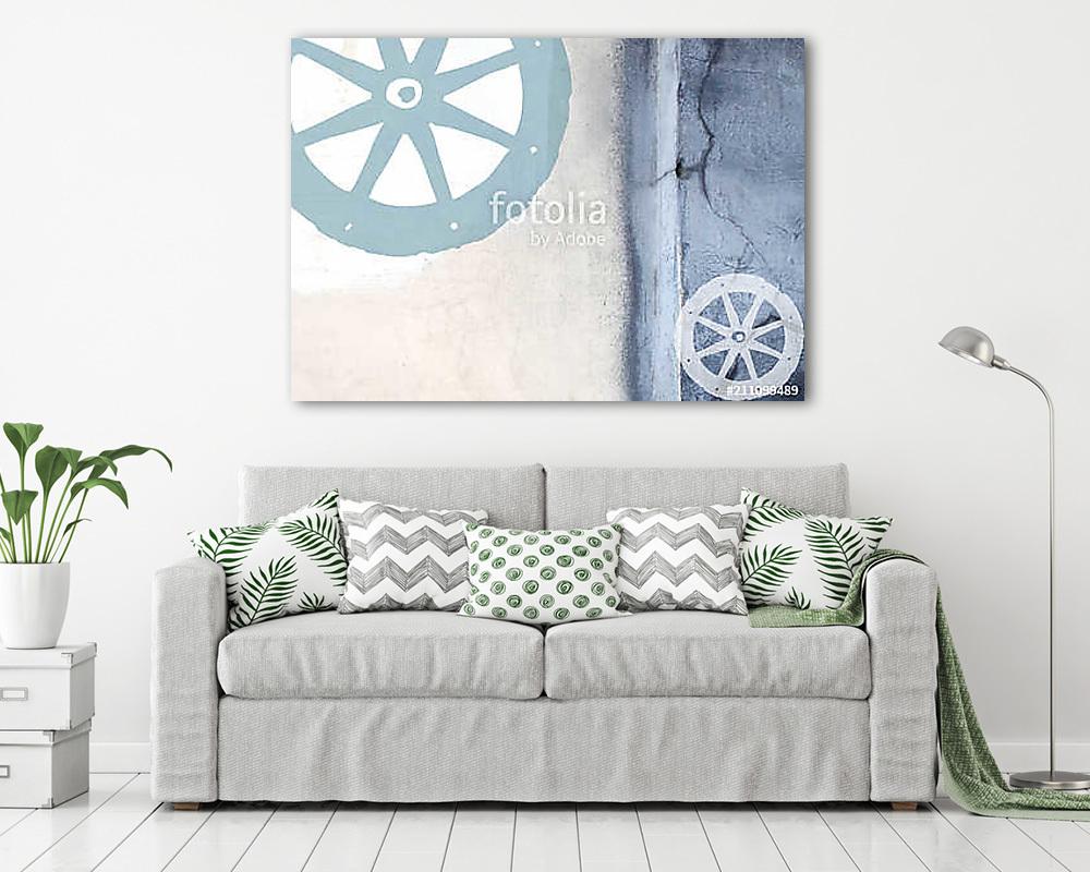 Absztrakt kerék motívumos kép (fotótapéta) - vászonkép, falikép otthonra és irodába