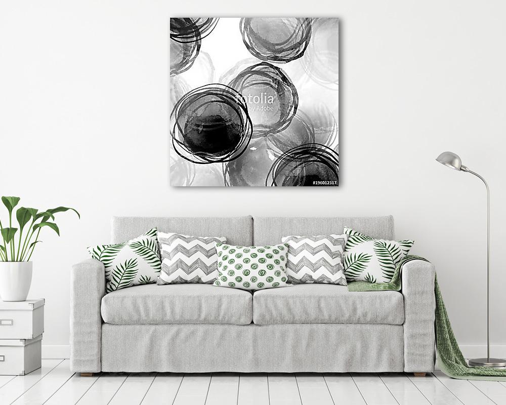 Absztrakt modern körök - vászonkép, falikép vásárlás Absztrakt modern körök (vászonkép) - vászonkép, falikép otthonra és irodába