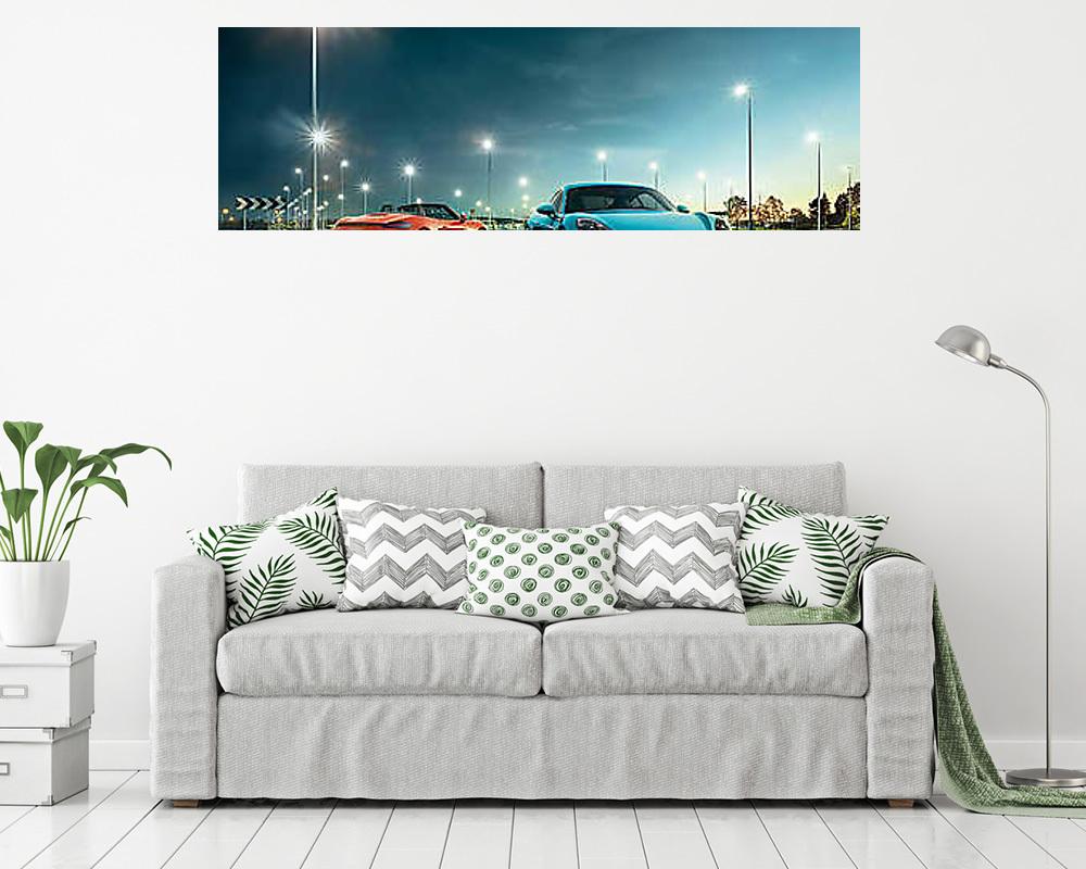 Porsche Cayman és Porsche Boxter S 718 (bögre) - vászonkép, falikép otthonra és irodába