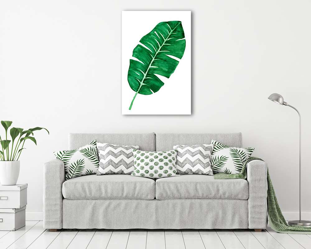 Zöld levél (többrészes kép) - vászonkép, falikép otthonra és irodába