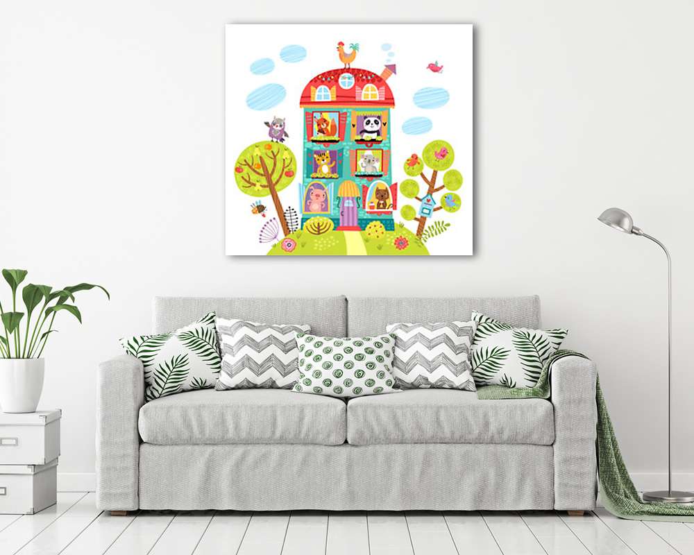 Társasház - vászonkép, falikép vásárlás Társasház (vászonkép) - vászonkép, falikép otthonra és irodába