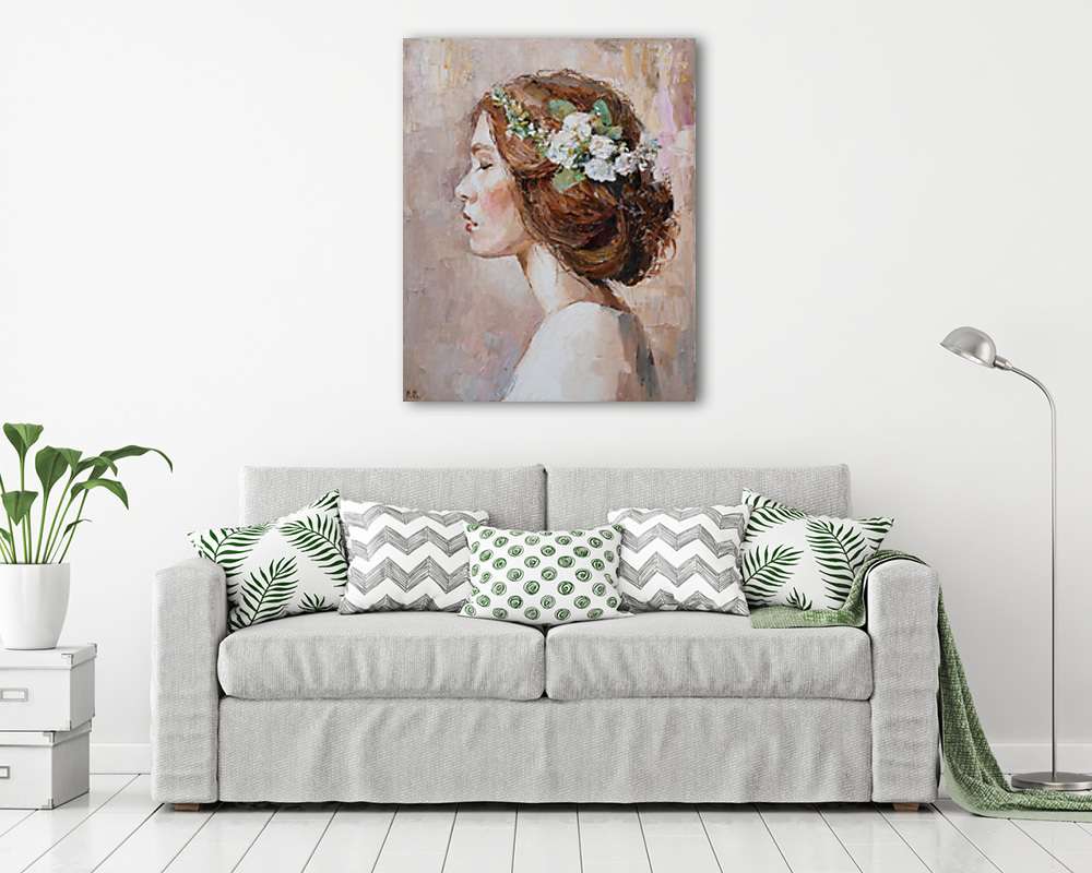Menyasszony portré (bögre) - vászonkép, falikép otthonra és irodába