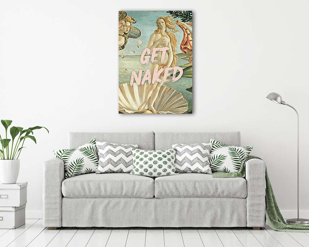 Get naked - Vénusz születése alapján (Barokk & Graffiti) - vászonkép, falikép vásárlás Get naked - Vénusz születése alapján (Barokk & Graffiti) (vászonkép) - vászonkép, falikép otthonra és irodába