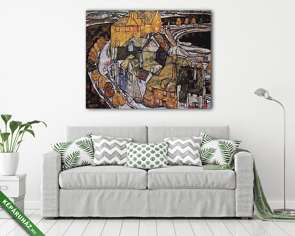 Város a szigeten (poszter) - vászonkép, falikép otthonra és irodába