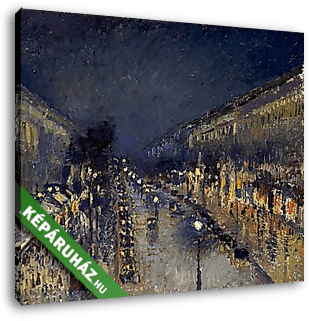 A Montmartre sugárút este - vászonkép 3D látványterv