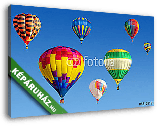Hőlégballon parádé - vászonkép 3D látványterv
