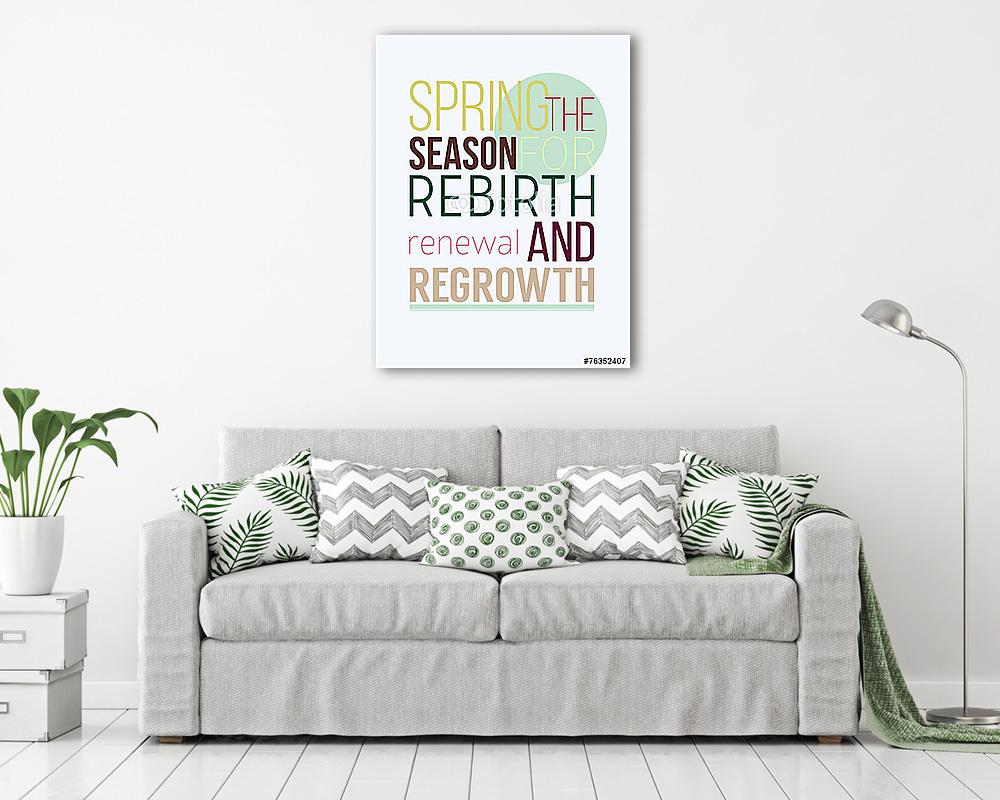 Friss motivációs rugós poszter (többrészes kép) - vászonkép, falikép otthonra és irodába