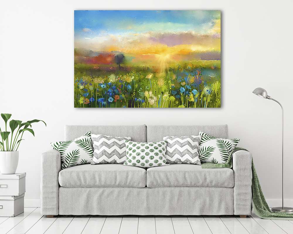 pitypang, búzavirág, százszorszép mező (olajfestmény reprodukció) - vászonkép, falikép vásárlás pitypang, búzavirág, százszorszép mező (olajfestmény reprodukció) (bögre) - vászonkép, falikép otthonra és irodába