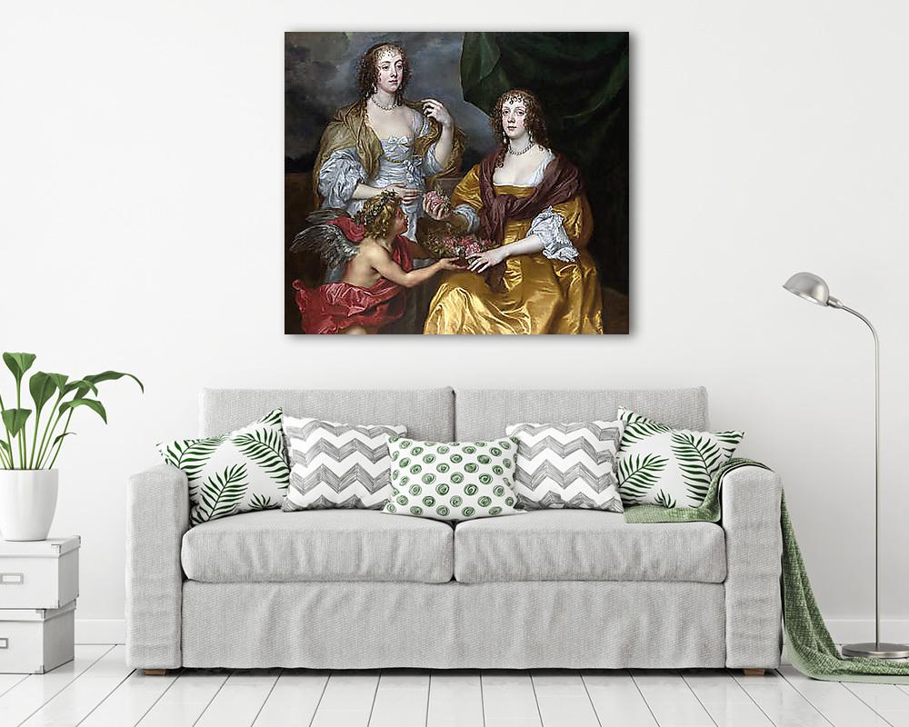 Lady Elizabeth és testvérének portréja (poszter) - vászonkép, falikép otthonra és irodába