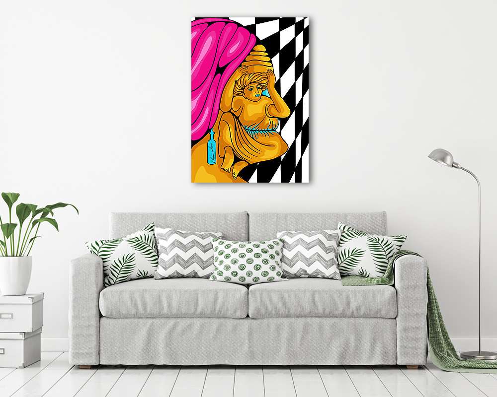 Asszony (többrészes kép) - vászonkép, falikép otthonra és irodába