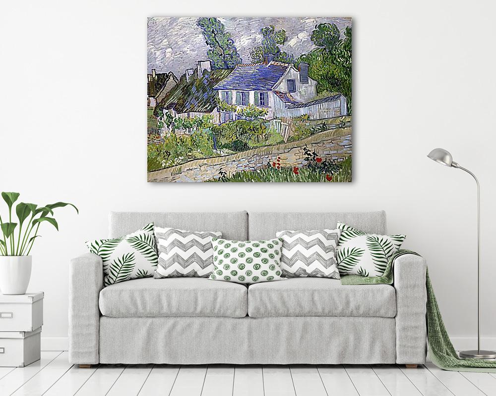 Ház Auvers-ben (többrészes kép) - vászonkép, falikép otthonra és irodába