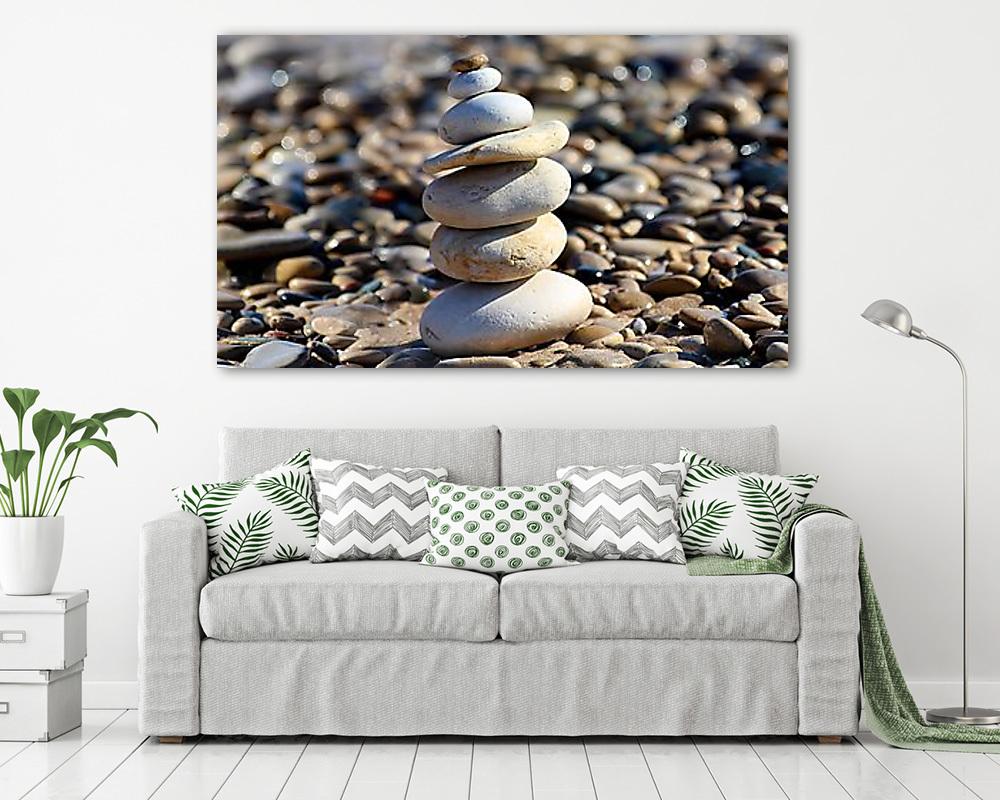 Kőtenger és kőtorony 2. (vászonkép) - vászonkép, falikép otthonra és irodába