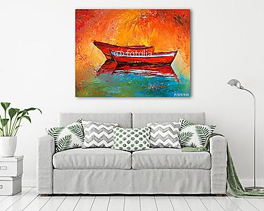 Vörös csónakok (vászonkép) - vászonkép, falikép otthonra és irodába