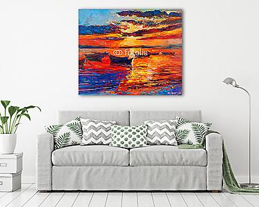 Izzó naplemente (vászonkép) - vászonkép, falikép otthonra és irodába
