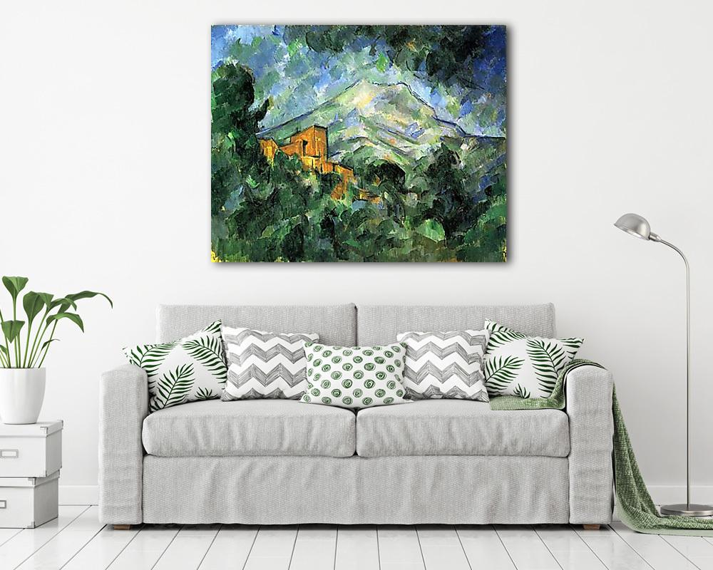 A Sainte- Victoire hegy és Chate Noir (fotótapéta) - vászonkép, falikép otthonra és irodába