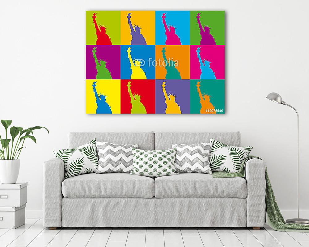 Szabadság-szobor POP ART - vászonkép, falikép vásárlás Szabadság-szobor POP ART (vászonkép) - vászonkép, falikép otthonra és irodába