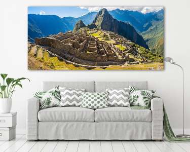 A titokzatos város panoráma - Machu Picchu, Peru, Amerika (vászonkép) - vászonkép, falikép otthonra és irodába