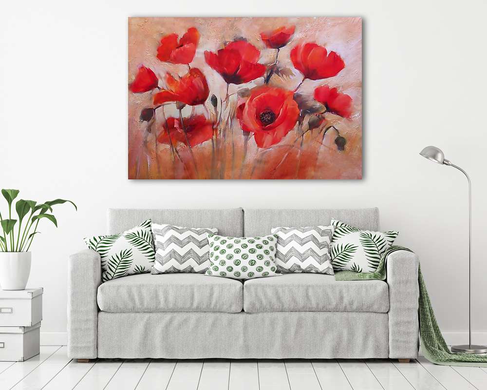 Pipacsok - vászonkép, falikép vásárlás Pipacsok (vászonkép) - vászonkép, falikép otthonra és irodába