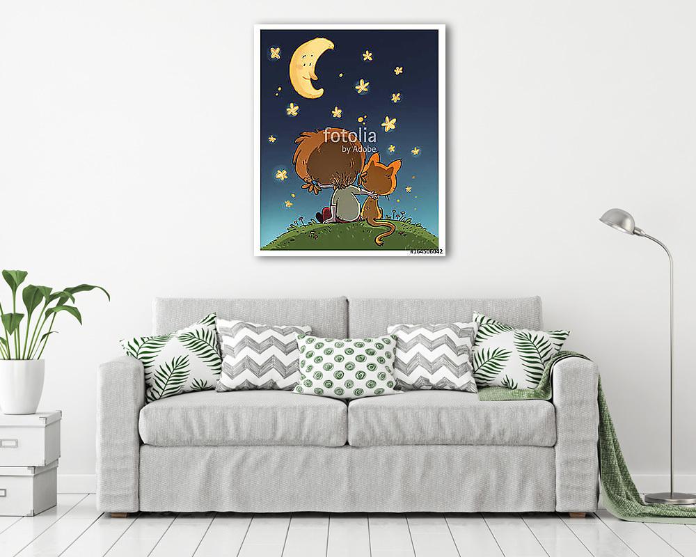 Barátság (keretezett kép) - vászonkép, falikép otthonra és irodába