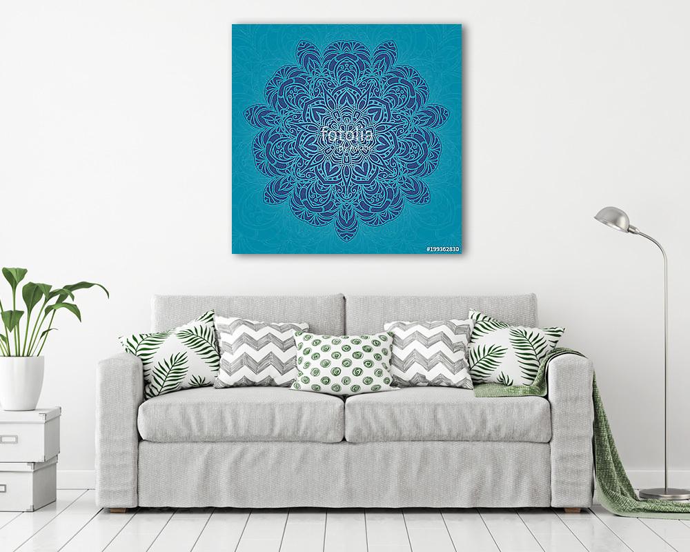 Hand drawn decorative mandala (fotótapéta) - vászonkép, falikép otthonra és irodába