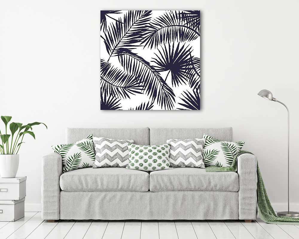 Pálma levél sziluett - vászonkép, falikép vásárlás Pálma levél sziluett (poszter) - vászonkép, falikép otthonra és irodába