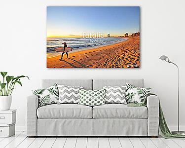 Surfer on sunset (vászonkép) - vászonkép, falikép otthonra és irodába