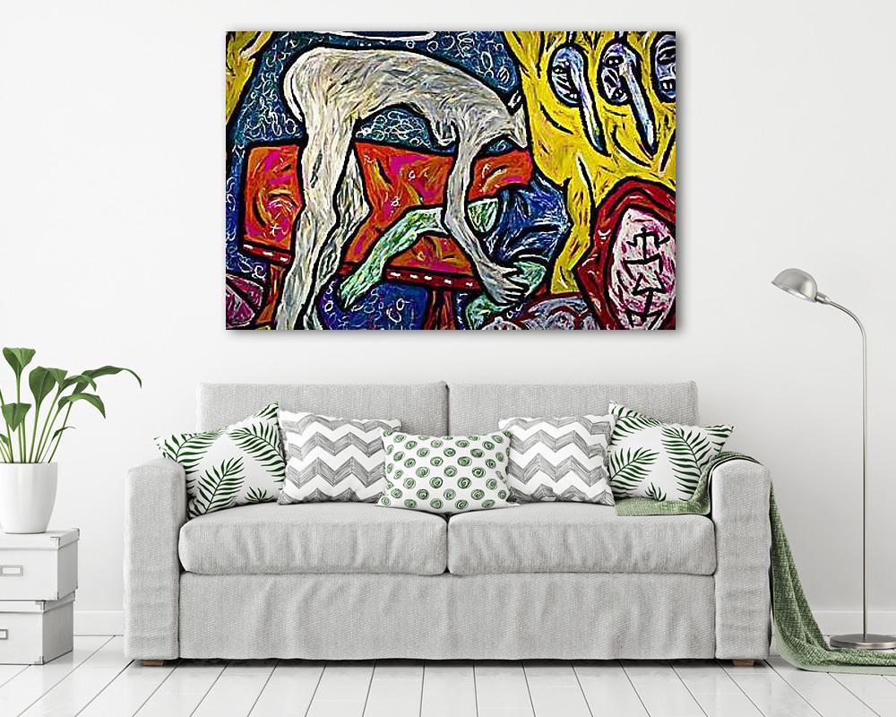 Lehajoló nő (poszter) - vászonkép, falikép otthonra és irodába