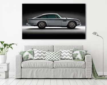 Aston Martin DB5, stúdió, oldalról (vászonkép) - vászonkép, falikép otthonra és irodába