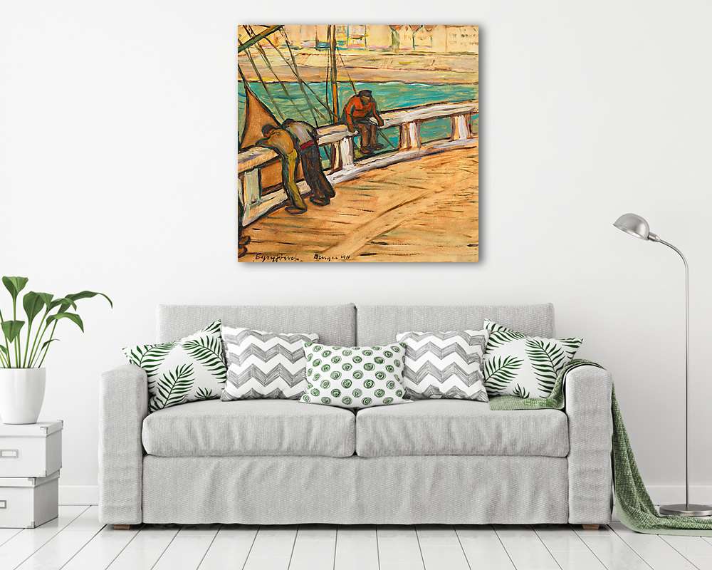 Vitorlás a kikötőben - vászonkép, falikép vásárlás Vitorlás a kikötőben (vászonkép) - vászonkép, falikép otthonra és irodába