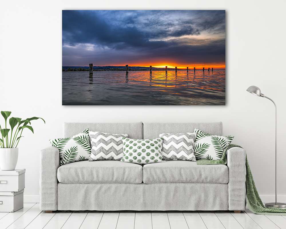 Cölöpök (vászonkép) - vászonkép, falikép otthonra és irodába