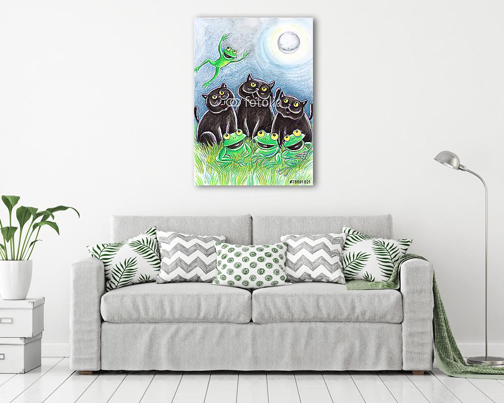 Vidám este (vászonkép) - vászonkép, falikép otthonra és irodába