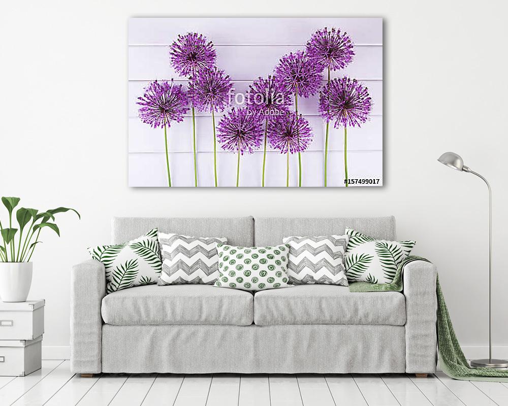 Lila hagymavirágok - vászonkép, falikép vásárlás Lila hagymavirágok (vászonkép) - vászonkép, falikép otthonra és irodába