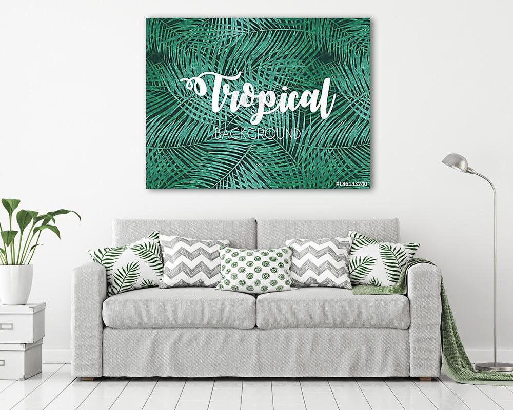 Trópusi dizájn - vászonkép, falikép vásárlás Trópusi dizájn (vászonkép) - vászonkép, falikép otthonra és irodába