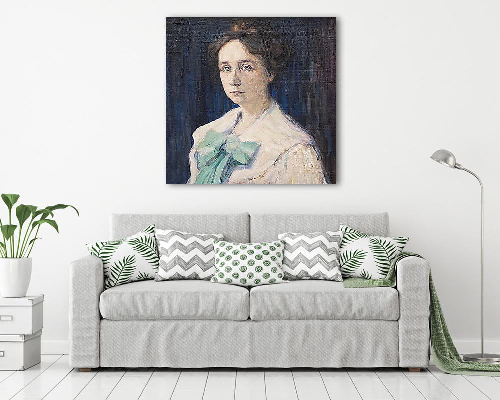 Gabriele Münter portréja - vászonkép, falikép vásárlás Gabriele Münter portréja (fotótapéta) - vászonkép, falikép otthonra és irodába