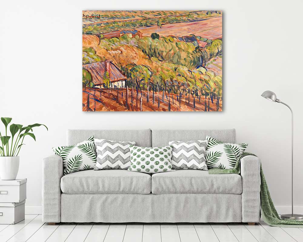 Badacsonyi domboldal - vászonkép, falikép vásárlás Badacsonyi domboldal (bögre) - vászonkép, falikép otthonra és irodába